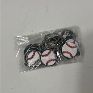 Amazon Plastic Baseball 10 Count Graphic Keychain Set